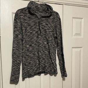 Columbia Black and Gray Quarter-Zip Pullover